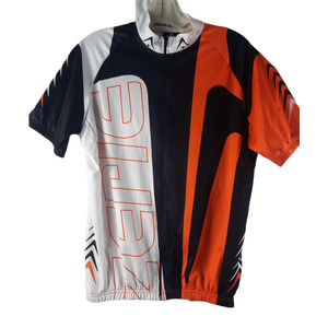Zerie black and orange cycling shirt
